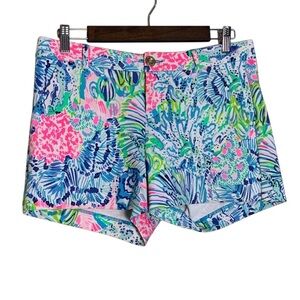 Lilly Pulitzer Callahan Women's Knit Short Multi Del Mar Size 4 Inseam 4"